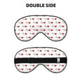 thumbnail image 2 of Naloa Heartbeat Symbol Print Sleep Mask for Sleeper, Light Blocking Sleeping Eye Mask for Women Men, Eye Shade with Adjustable Strap for Travel, Nap,Meditation, 2 of 7