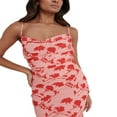 thumbnail image 3 of EIMELI Women Cowl Neck Spaghetti Strap Midi Dress Side Split Sleeveless Backless Ruched Formal Bodycon Long Dresses, 3 of 6
