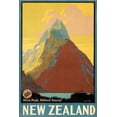 thumbnail image 3 of New Zealand - New Zealand - Mitre Peak - (artist: Mitchell, Leonard E. c. 1935) - Vintage Advertisement (16x24 Giclee Gallery Print, Wall Decor Travel Poster), 3 of 3