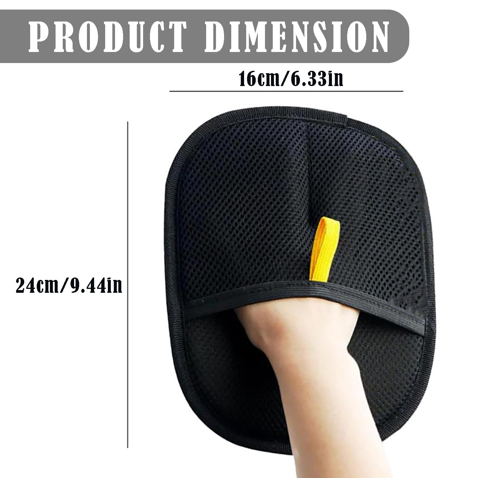 ZZYuan 3PCS Pet Hair Remover Gloves - Reusable Grooming Gloves for Dogs & Cats,Pet Hair Remover Tool for Clothing, Couch, Bed, Carpet, Car Seat