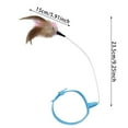 thumbnail image 3 of Interactive Cat Entertainment Wand with Feather Attachments for Indoor Play and Exercise Cat Toy, 3 of 7