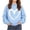 Blue, variant on Ohufall 1-10 Years Kids Girls Sweatshirts Hooded Heart Print Long Sleeve Top Casual Loose Comfy Fashion Sweatshirt