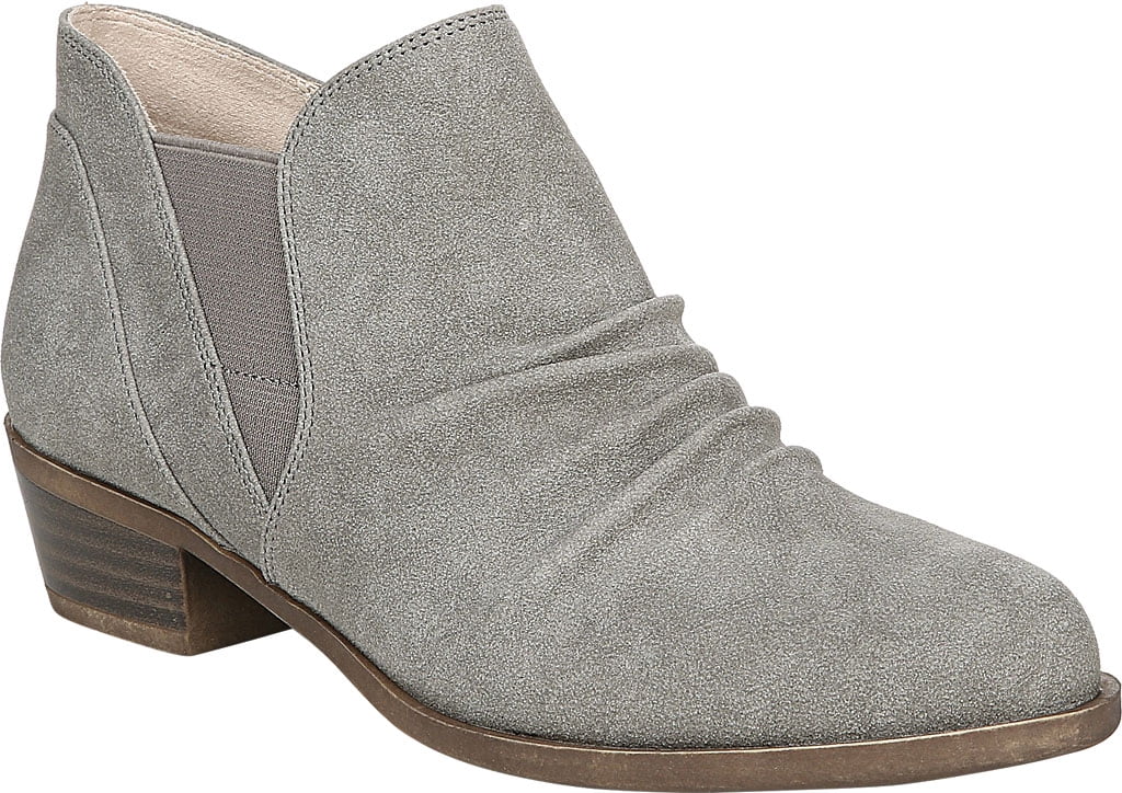 Women's Life Stride Aurora Ankle Bootie Grey Sueded Calf