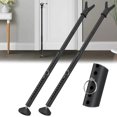thumbnail image 1 of czcpp-Door Security Bar, Sliding Glass Door Lock, Window Security Bars, Heavy-Duty Door Jammer, Keep Your Home Safe from Intruders,Black(2Pack), 1 of 4