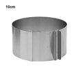 thumbnail image 2 of Telescopic Mousse Ring Baking Cake 6-12 Inch Adjustable Mould Tools Stainless Steel Round Bakeware Self-Assembly Pastry height/10cm, 2 of 9