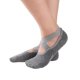 thumbnail image 3 of Calcetines de yoga para mujer con empuñaduras, calcetines antideslizantes de cinco dedos para pilates, barra, ballet, fitness JM, 3 of 5