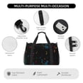 thumbnail image 4 of Disketp Color Musical Notes Bolsa de Viaje Tipo Duffle, Bolso de Mano para Fin de Semana para Mujer, Bolsa de Gimnasio Ligera para Hombre, Esencial para Viajes, 4 of 7
