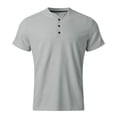 thumbnail image 3 of Ramiter Polo Homme Mens Short Sleeve Stretch Solid Deck Polo Shirt Grey,M, 3 of 5