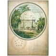 thumbnail image 2 of Chancel, Adrien 25x32 Gold Ornate Wood Framed with Double Matting Museum Art Print Titled - Aviary in a Wintergarden, 2 of 4