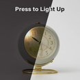 thumbnail image 2 of Clock Small Table Clock For The Table, Vintage Analogue Retro Alarm Clock Without Ticking, Modern Gold Clock For The Bedside Table In The Bedroom, 2 of 5