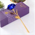thumbnail image 1 of Romántica flor rosa de lámina de oro de 24 quilates para el día de la madre/los amantes/el día de San Valentín (azul con caja) NikouMX Muebles, 1 of 8