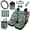 Cow Print, variant on Jeiento Cow Print Car Seat Covers Set of 15, Steering Wheel Cover Seatbelt Cushion Pad Trash Bin Mount Sunglass Holder Rearview Mirror Cover Cup Holder Key Chain Car Interior Accessories