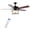 Black, variant on JONATHAN Y Brantley 52" 2-Light Bohemian Farmhouse Iron LED CEILING FAN, Black