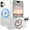 Clear/Desert Titanium, variant on for iPhone 15 Pro Case, iPhone 15 Pro Phone Case Compatible with MagSafe [Built-in 360°Rotatable Magnetic Ring Holder] Translucent Shockproof Kickstand Case for iPhone 15 Pro 6.1'', Pink