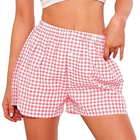 Aoiroe Women Pajamas Lounge Shorts Women Comfy Shorts Elastic Short Pants Comfy Shorts For Women Shorts For Women Womens Elastic Waist Shorts Z-E M