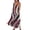 Red, variant on Women's Flowy Casual Sleeveless Dress with Patriotic Theme, Lightweight Long Sundress, Pocket Design for Beach Vacations and Outdoor Activities,Blue L