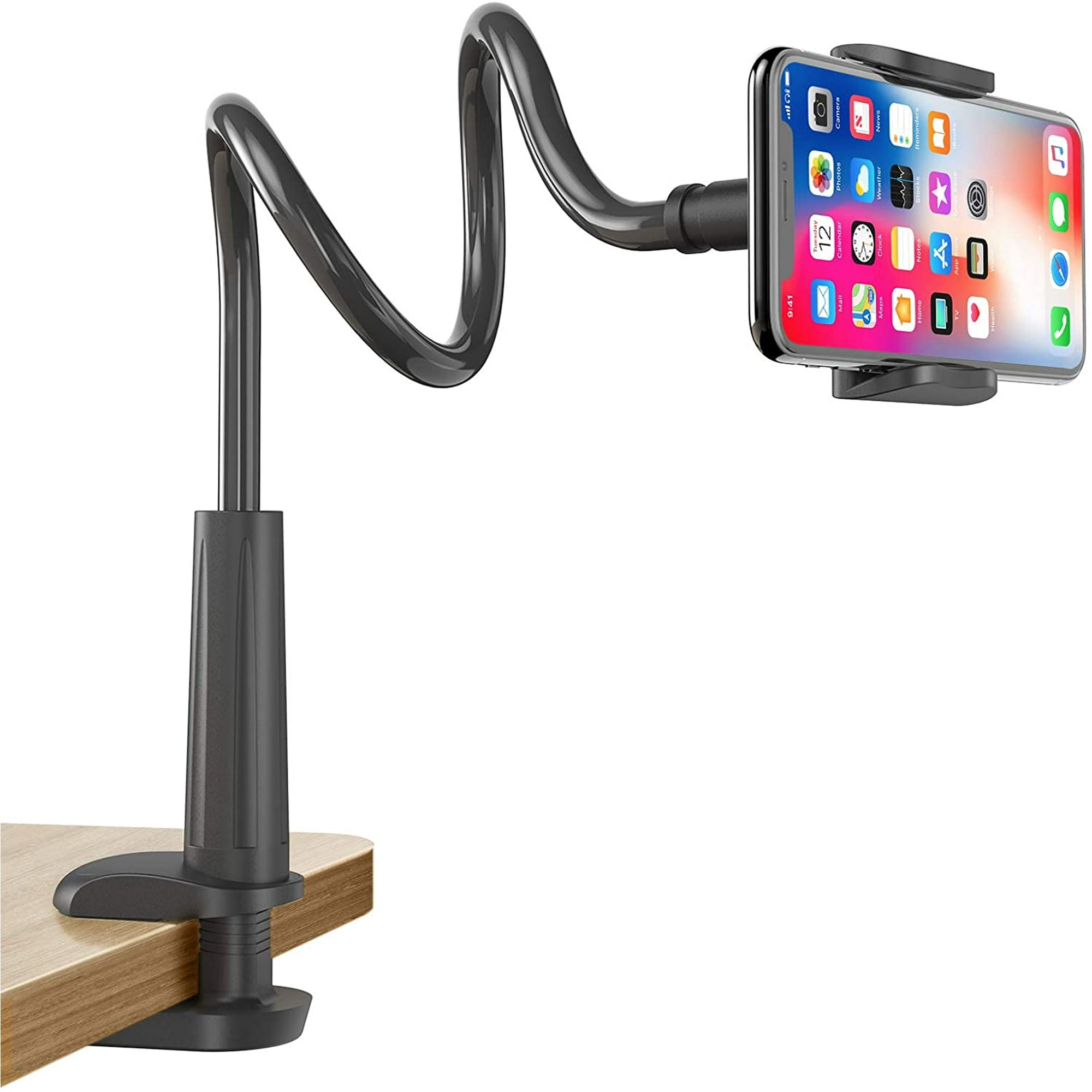 Gooseneck Cell Phone Holder, Universal 360 Flexible Phone Stand