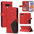 thumbnail image 1 of Case for LG Stylo 6 Leather Wallet Book Flip Folio Stand View Cover - Red, 1 of 5