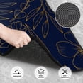 thumbnail image 3 of Honeii Copper-Gold Gloss Outline Flower Print Car Foot Mat Four-Piece Set - Front & Rear Universal Car Floor Mats for SUVs, Trucks, Sedans, 3 of 7