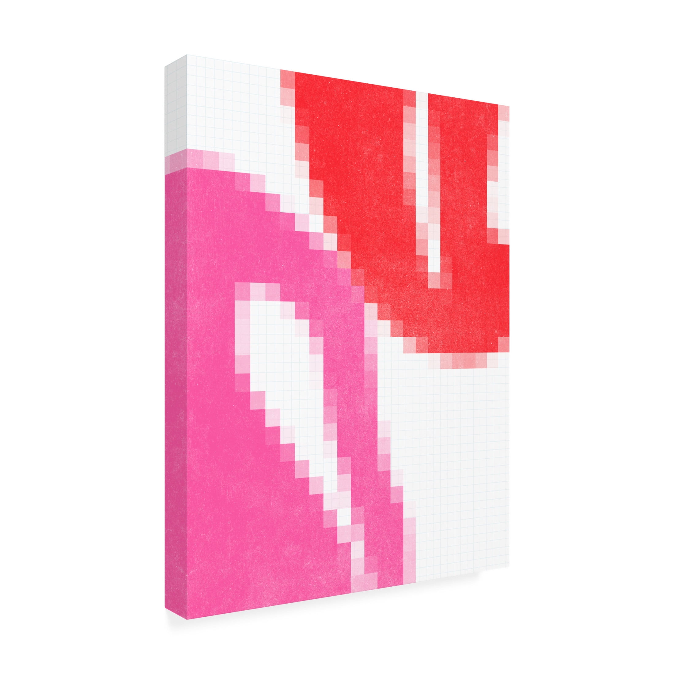 Trademark Fine Art June Erica Vess Pixel Leaves II Canvas Wall Art
