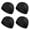 Black, variant on 4 Pack Cooling Skull Caps, Breathable Mesh Helmet Liner, Lightweight Quick Dry Sweat Wicking Beanie for Cycling Running Motorcycle