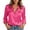 3# Hot Pink, variant on Satin Blouses for Women Casual Long Sleeve Button Down Silk Shirts Dressy Business Work Tunic Top Hot Pink S