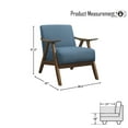 thumbnail image 5 of OakvillePark Ecola Fabric Accent Chair, Blue, 5 of 6