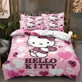 thumbnail image 2 of KT Cat Series Three-piece Duvet Cover  Warm and Comfortable for A Good Night‘s Sleep Hello, 2 of 7