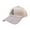 Pink, variant on harmtty Women Hat Shiny Rhinestone Sun Adjustable Stable Brim Ponytail Hole Peaked Hat Headwear White