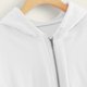 thumbnail image 4 of ICHUANYI Clearance Women Casual Long Sleeve Zipper Pocket Shirt Hooded Sweatshirt Tops(White, M) ICHUANYI WER2023081005220, 4 of 6