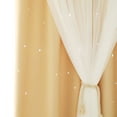 thumbnail image 2 of Cortina de gasa Toystoory para ventana de dormitorio y sala de estar Doble capa Beige 200*100*0.1 cm, 2 of 5