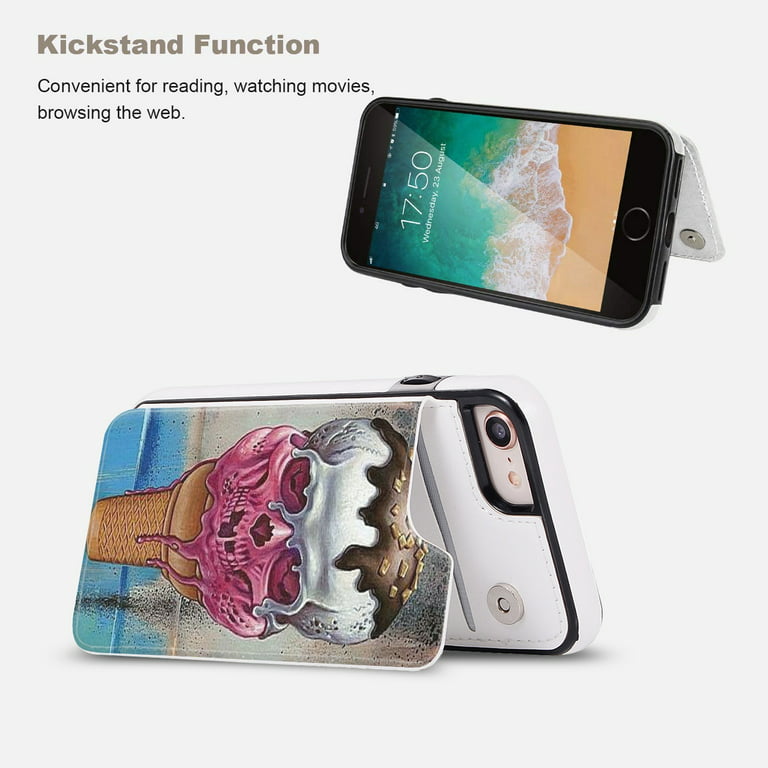 Coque PU Leather Wallet Ring Holder for IPhone 14 13 12 Mini 11 Pro XS MAX  XR 8 7 Plus SE Case, A, For iPhone 12 Pro : : Electronics