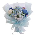 thumbnail image 2 of Ramo de flores de ganchillo tejido a mano, flores artificiales mixtas, decoración del día de la madre, versátil, 2 of 9