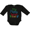 thumbnail image 3 of Inktastic My Pappy Loves Me Boys or Girls Long Sleeve Baby Bodysuit, 3 of 5