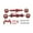 Red, variant on MERIGLARE Toy Car Parts Set 1/10 RC Car Accessories Hubcaps Exterior Metal Upgrades Kits Control Car Supplies for C74 Trucks Toy Red