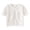 White, variant on Girls Knit Cardigan Short Sleeve Summer Top for Toddler Baby Kids Lightweight Open Front Heart Pattern Sweater