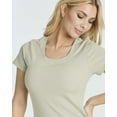 thumbnail image 3 of 3 Pack: Women's Ribbed Jersey Crew Neck Short Sleeve Midi Length Dress With Side Slit, 3 of 6