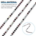 thumbnail image 3 of Uxcell 10 Yard Crystal Rhinestone Chain 0.08'' Width Close Claw Chain Trim Silver Deep Purple Light Purple White AB, 3 of 7