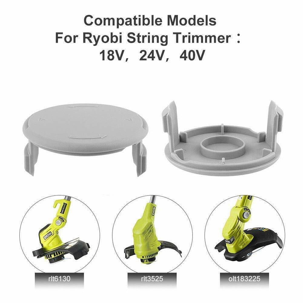 3x Ersatz-Spulenkappe AC14HCA Für Ryobi One+ 18V/24V/40V Akku-Trimmer – Robustes ABS