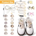 thumbnail image 2 of Shoe Lace Charms with Bows Clasps Pins Jewelry, 2 of 7