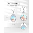 thumbnail image 4 of Dorunmo Father Daughter Necklace 925 Sterling Silver Daughter Necklace from Dad Moonstone Mother's Day Jewelry for Women, 4 of 10