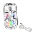 thumbnail image 1 of Esquirla LED Wireless Mouse Lightweight USB Receiver Ergonomic Mice Transparent Mouse White, 1 of 8