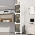 thumbnail image 1 of Armario de almacenamiento de baño delgado KHNR de 3 niveles, blanco, 1 of 9