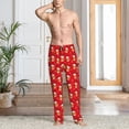 thumbnail image 2 of Balery Christmas Hat beer Pantalones de pijama para hombre, pijama ultraligero, pantalón de descanso-Medium, 2 of 6