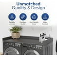 thumbnail image 4 of OfficeSimpli Washer Dryer Countertop w Non-Slip Pads, Made in USA, Laundry Room Wood Topper, Washer Dryer Cover for Top, Laundry Guard, Laundry Countertop, Laminate Finish (Slate Grey), 4 of 6