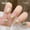 Z568 Milk Green Summer Flower [Glue Type], variant on Fofosbeauty 24pcs Press on False Nails Tips, Square Fake Nails, Square Fresh Natural Light Blue Love