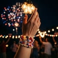 thumbnail image 5 of Tumao 4th of July Accessories USA Patriotic Bracelets for Women Mens USA Red Blue White Beads Stretch Bracelet Set Patriotic 4th of July Independence Day, 5 of 7
