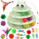 thumbnail image 1 of Juego de 20 ratones con forma de bola enrollable con plumas Cat Toys UPSKY, 1 of 5