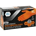 thumbnail image 6 of MEDPRIDE Orange Disposable Nitrile Gloves – X-Large, 100-Pack, Latex-Free Powder-Free 8 Mil Industrial Heavy-Duty Chemical & Mechanics Gloves, 6 of 8