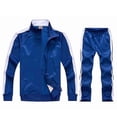thumbnail image 4 of Men's Casual Sports Suit Zipper Hooded Jacket + Pants Tracksuit Sweatshirt Set, 4 of 5